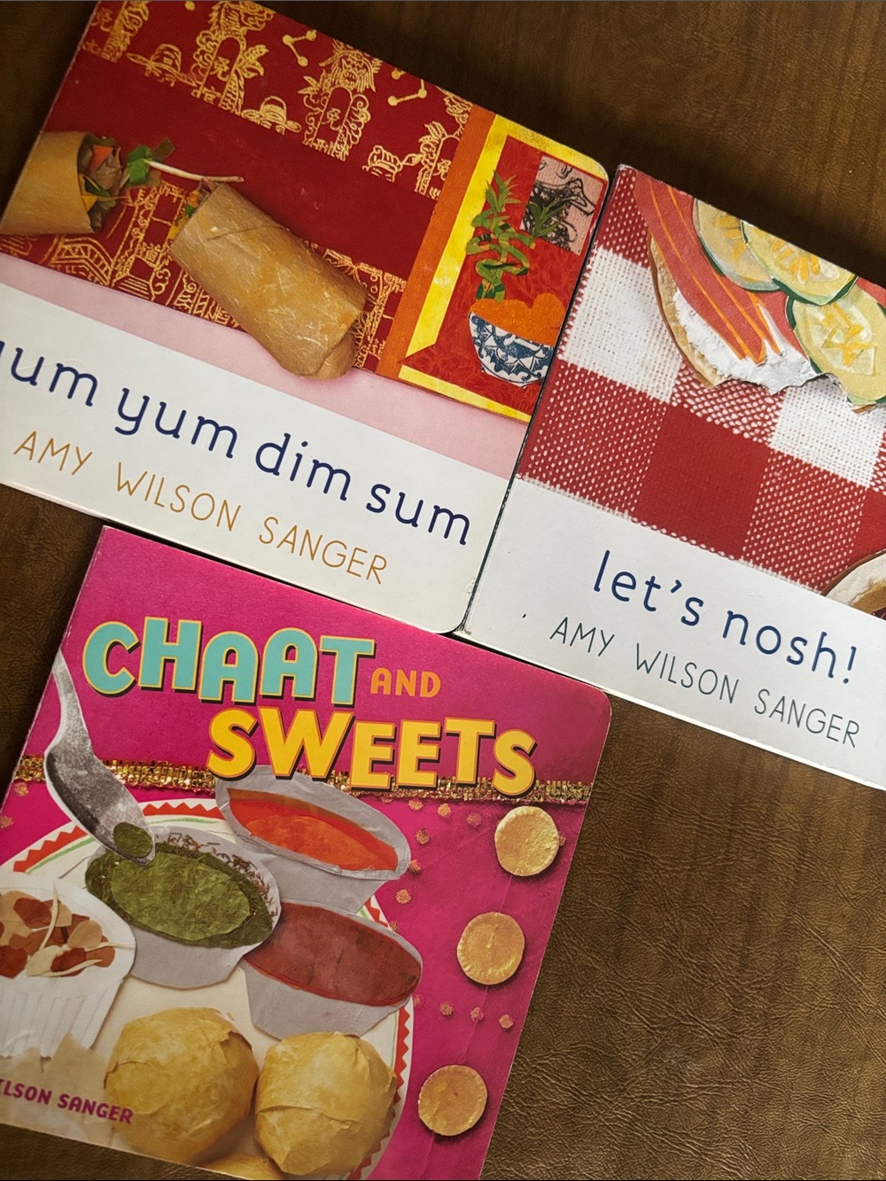 A set of 3 World Snacks Board Book Set